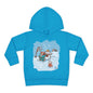 Kid's Madison Bear Whimsical Winter Toddler Hoodie with Snowman Design, Cute Pullover for Kids, Holiday Gift, Cozy Winter Wear, Festive Outfit