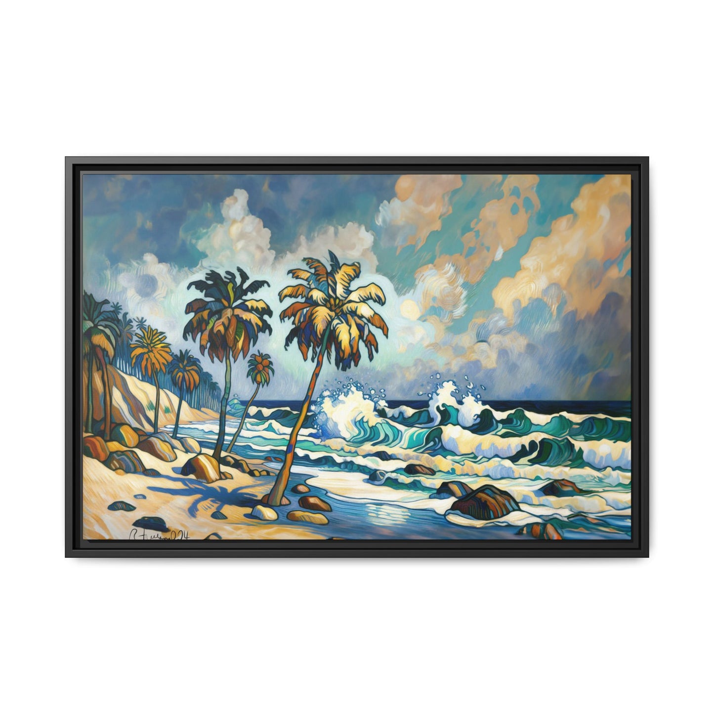 GooRooV Home in Laguna Beach California: Matte Canvas, Framed (Multi-color)