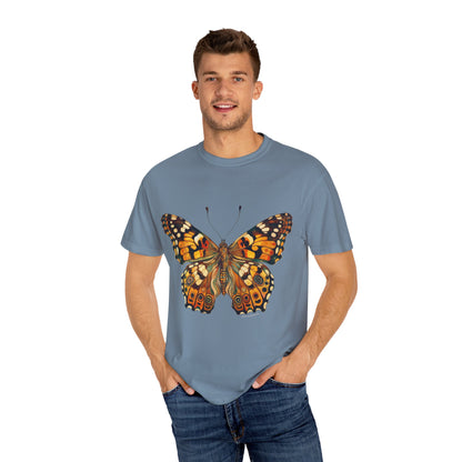 Butterfly Rose Dragon Art by GooRooV Mfg. Unisex Garment-Dyed T-shirt, Boho Style Shirt, Eco-Friendly Clothing, Perfect Gift for Her