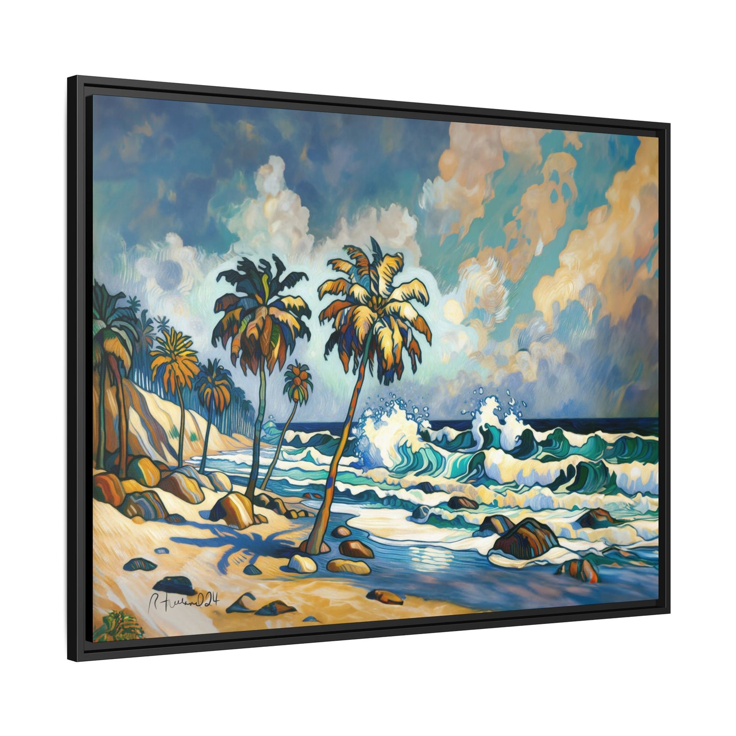 GooRooV Home in Laguna Beach California: Matte Canvas, Framed (Multi-color)