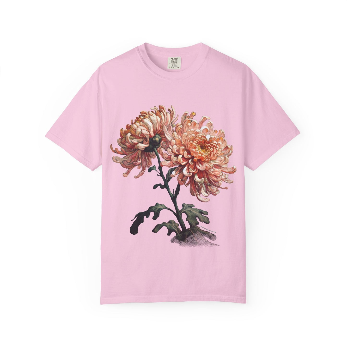 Chrysanthemum - Rose Dragon Floral Graphic Tee, Vintage Inspired T-Shirt, Nature Lover's Top, Gift for Gardeners, Petal Print Shirt, Unisex