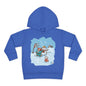 Kid's Madison Bear Whimsical Winter Toddler Hoodie with Snowman Design, Cute Pullover for Kids, Holiday Gift, Cozy Winter Wear, Festive Outfit