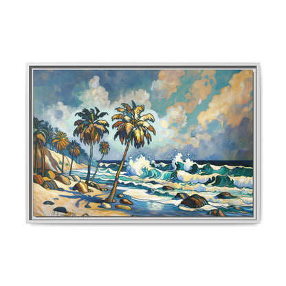 GooRooV Home in Laguna Beach California: Matte Canvas, Framed (Multi-color)