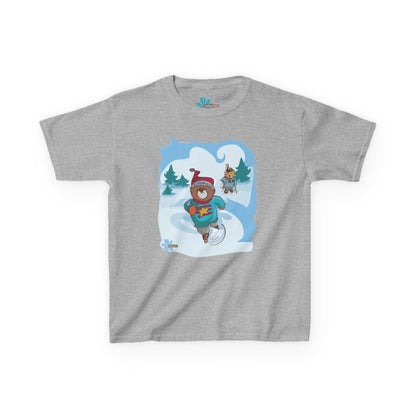 Snow Day Kids Madison Bear TShirt - Cute Children's Graphic Tee, Winter Wonderland Children's Shirt, Kids Holiday Gift, Children's Bear