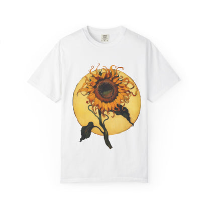 Sunflower Unisex T-Shirt, Floral Graphic Tee, Summer Casual Wear, Gift for Nature Lovers, Eco-Friendly Fashion