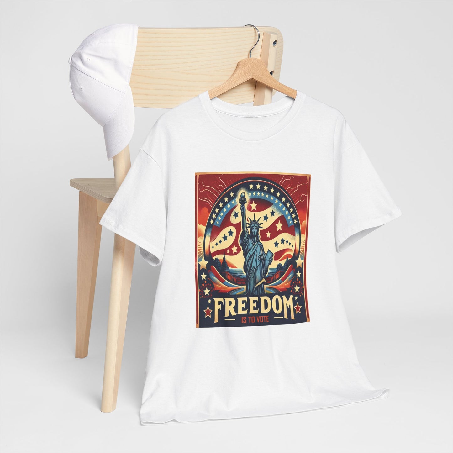 Freedom Is To Vote: Unisex Heavy Cotton Tee