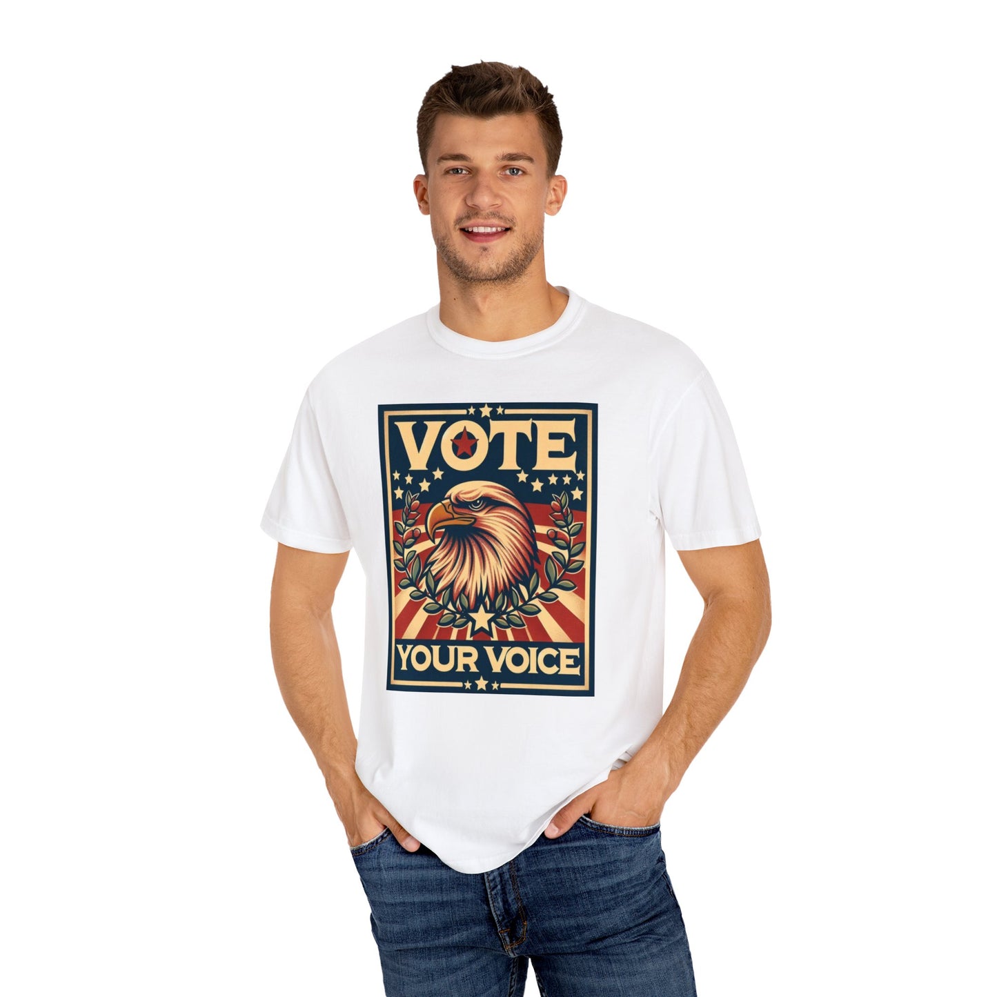 Vote Your Voice: Unisex Garment-Dyed T-shirt