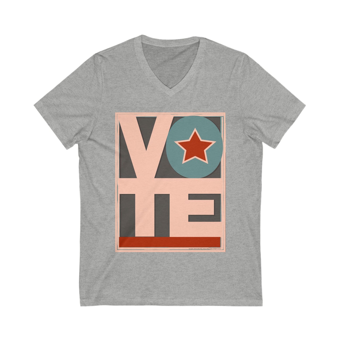 Just Vote: Unisex Jersey Short Sleeve V-Neck Tee