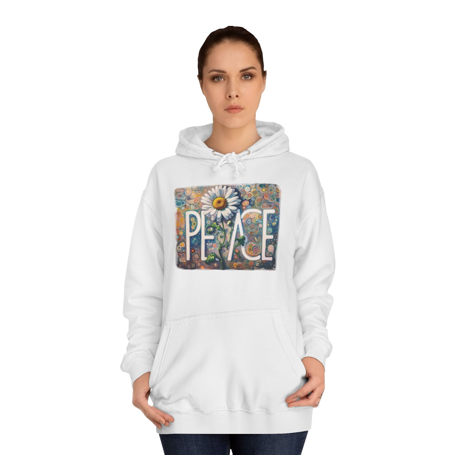 Peace: Unisex College Hoodie