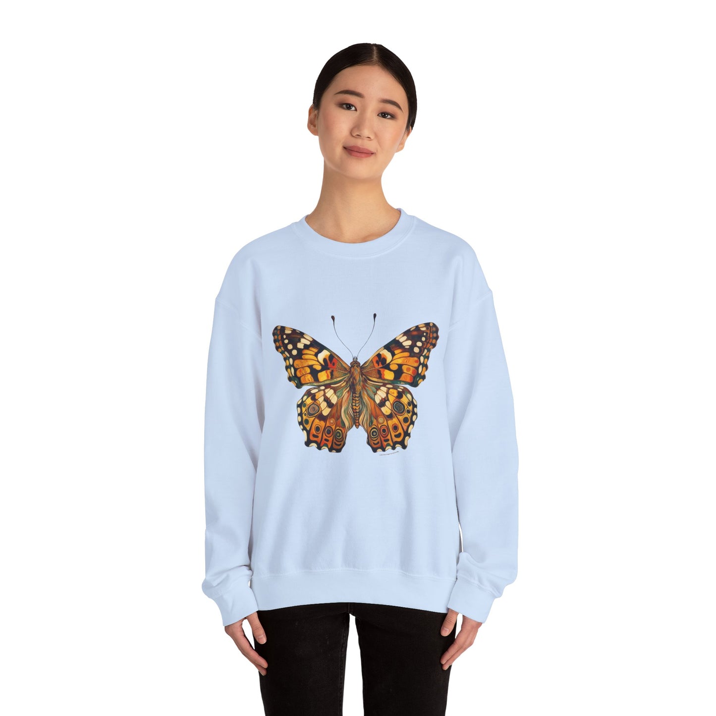 Butterfly by GooRooV MFG. Print Unisex Crewneck Sweatshirt, Cozy Gift Fashion, Casual Outfit, Eco-Friendly Apparel