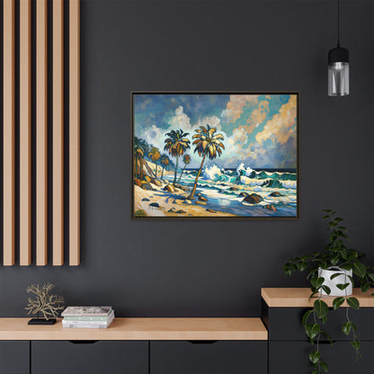 GooRooV Home in Laguna Beach California: Matte Canvas, Framed (Multi-color)