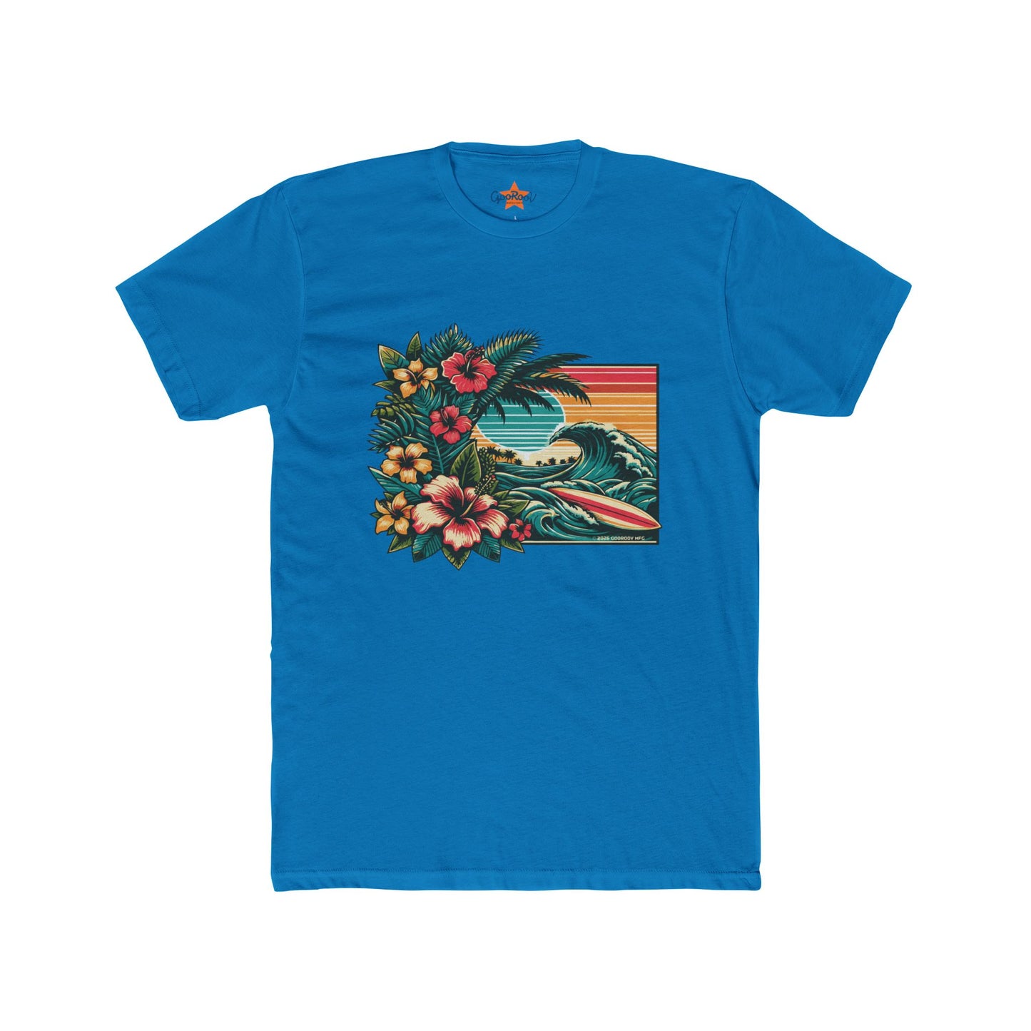 Tropical Wave Graphic Tee | Perfect for Summer Vibes, Beach Days, Casual Wear, Gift for Surfers, Eco-Friendly Apparel