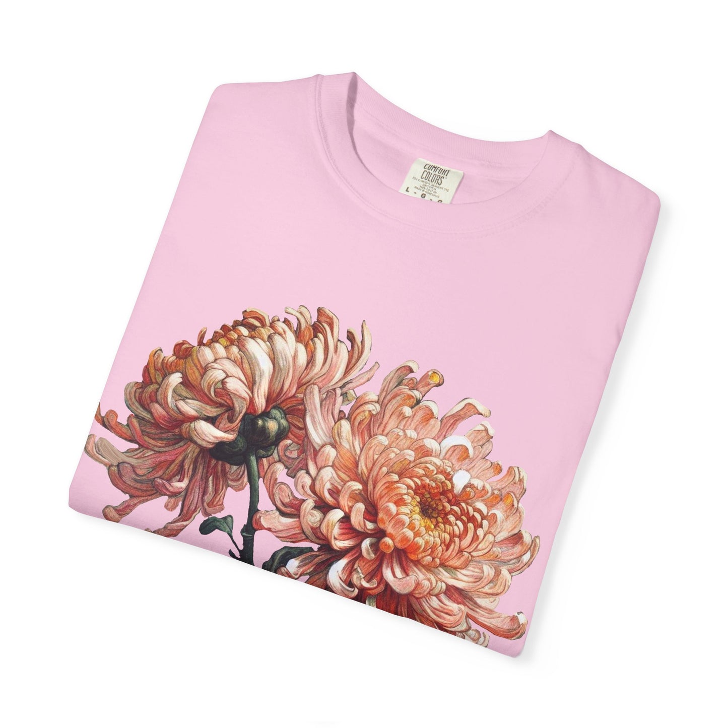 Chrysanthemum - Rose Dragon Floral Graphic Tee, Vintage Inspired T-Shirt, Nature Lover's Top, Gift for Gardeners, Petal Print Shirt, Unisex