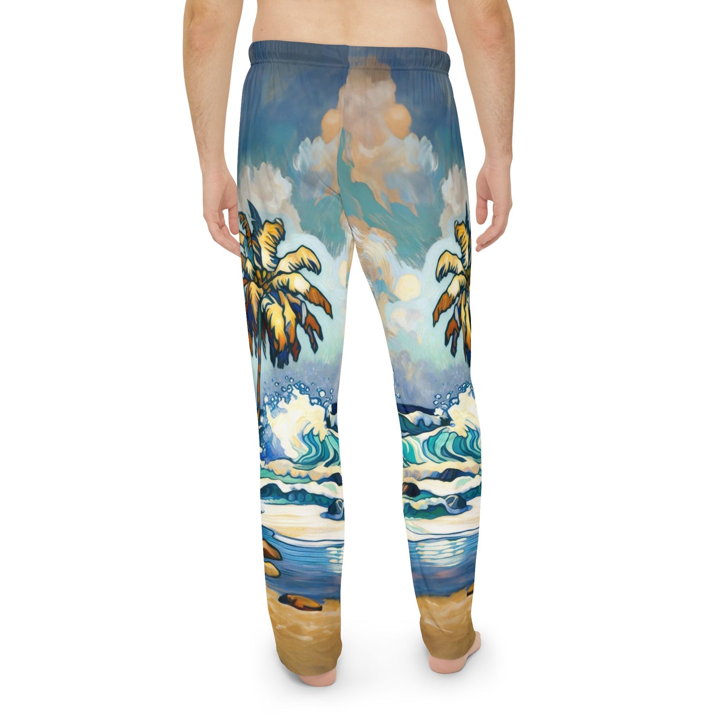 Men's Pajama Pants - Laguna Beach Walk Design