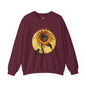 Sunflower & Moon Unisex Heavy Blend™ Crewneck Sweatshirt, Cozy Floral Gift, Vintage-Inspired Sweatshirt, Fall Fashion, Everyday Comfort