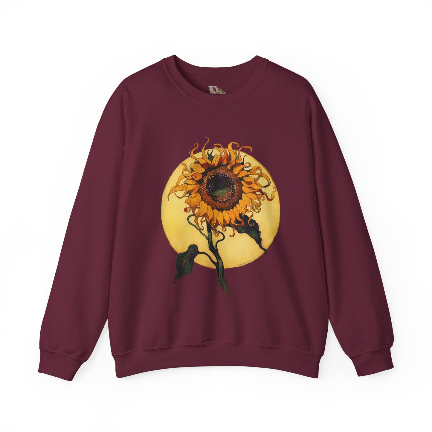 Sunflower & Moon Unisex Heavy Blend™ Crewneck Sweatshirt, Cozy Floral Gift, Vintage-Inspired Sweatshirt, Fall Fashion, Everyday Comfort