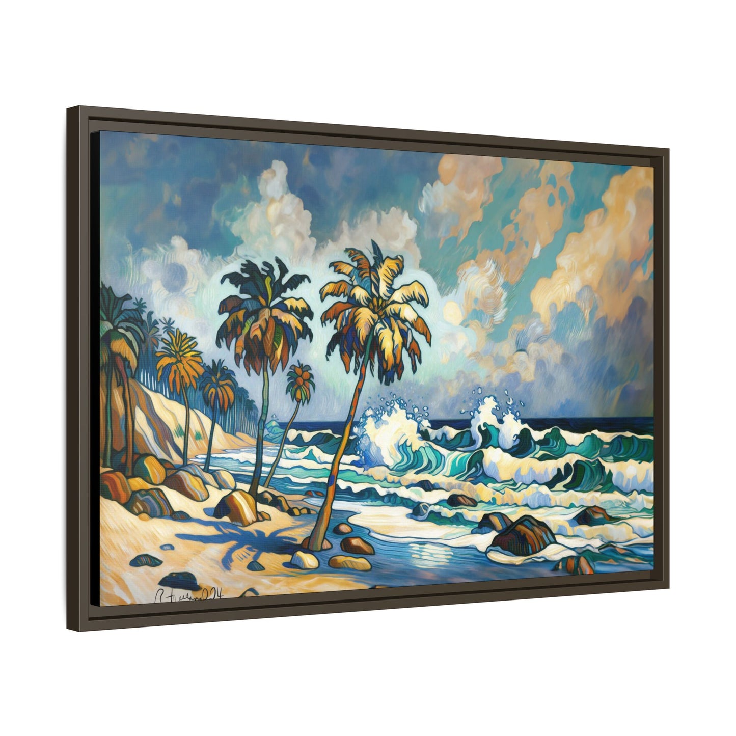 GooRooV Home in Laguna Beach California: Matte Canvas, Framed (Multi-color)