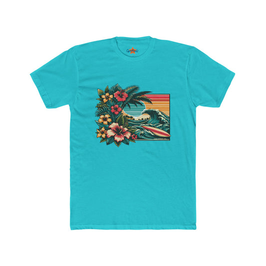 Tropical Wave Graphic Tee | Perfect for Summer Vibes, Beach Days, Casual Wear, Gift for Surfers, Eco-Friendly Apparel