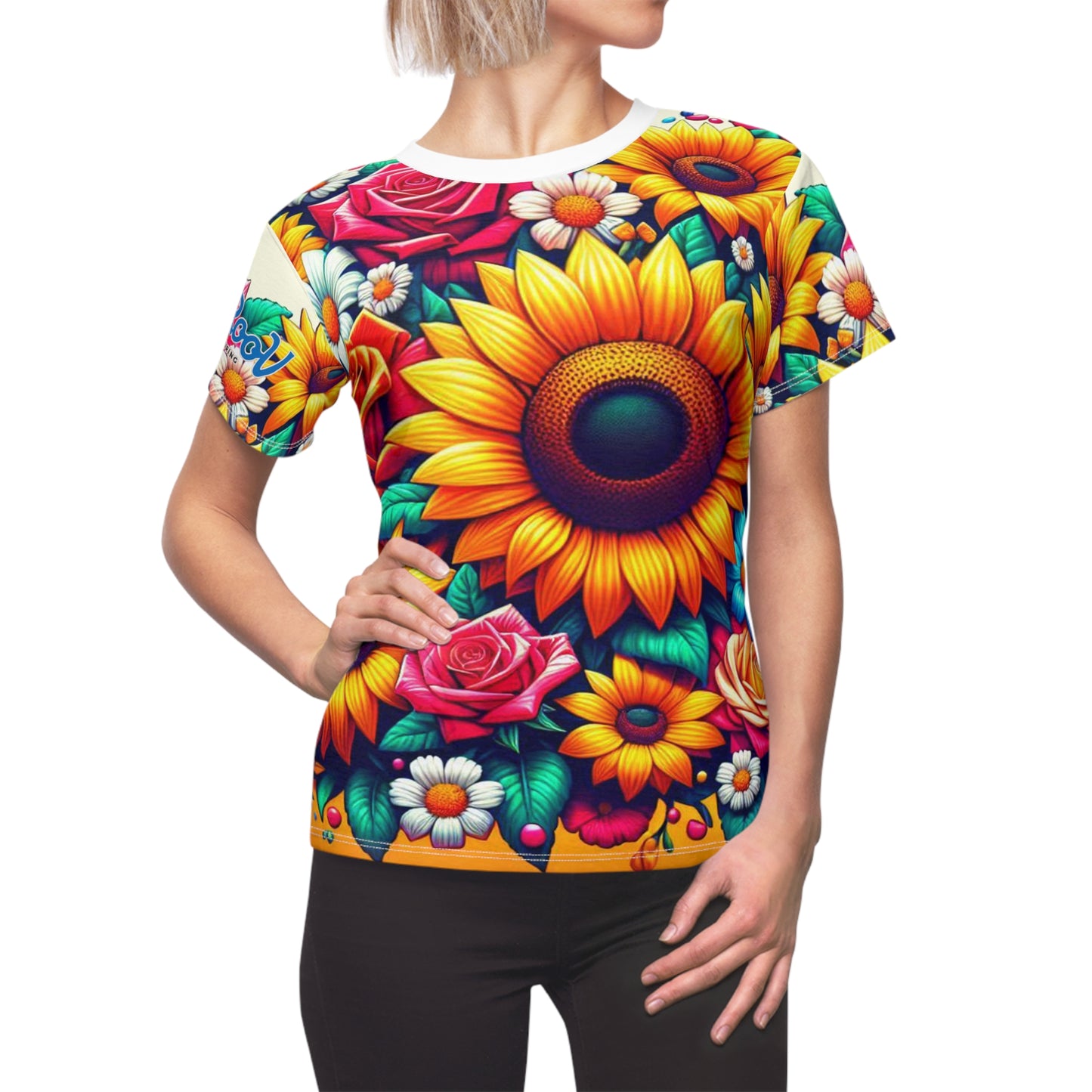 Women's Tee - GooRooV Blast of Flowers, love it with a jacket