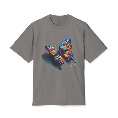 T-Shirt, Butterfly Pixel Dreams, Unisex Graphic Tee, Distressed Retro Shirt, Vintage Style Top, Nature Lover Gift