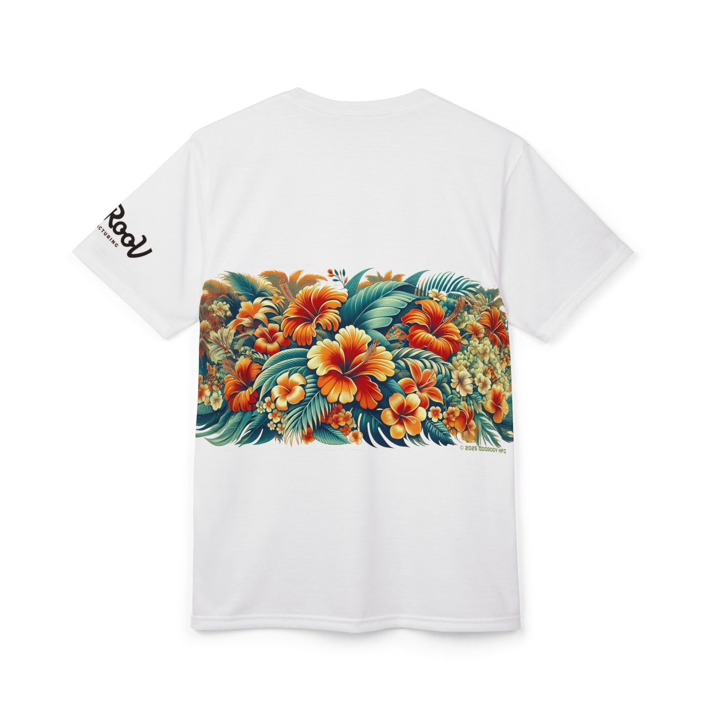 Tropical Flower Tee, Floral T-Shirt, Hawaiian Shirt, Botanical Unisex Top, Summer Blossom Apparel