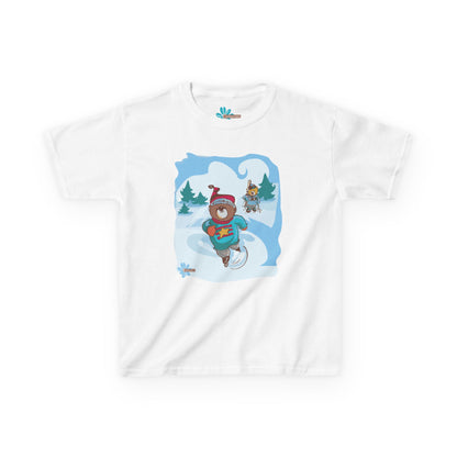 Snow Day Kids Madison Bear TShirt - Cute Children's Graphic Tee, Winter Wonderland Children's Shirt, Kids Holiday Gift, Children's Bear