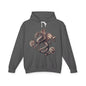 Dragon Floral Unisex Lightweight Hooded Sweatshirt, Gift for Fantasy Lovers, Cozy Sweatshirt, Unisex Hoodie for All Seasons, Dragon Art
