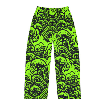 Pajama Pants - Glow Waves Design
