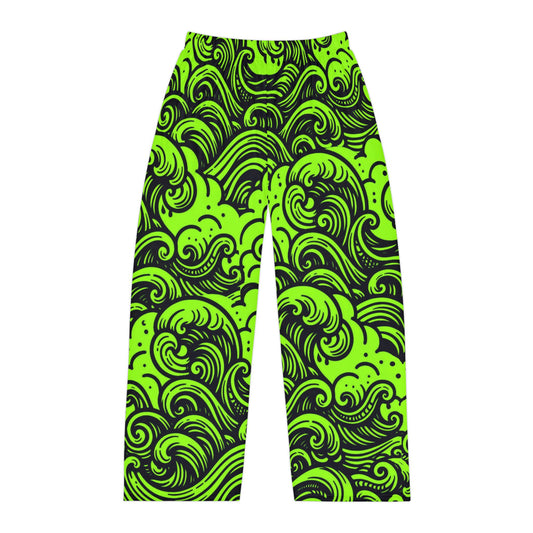 Pajama Pants - Glow Waves Design