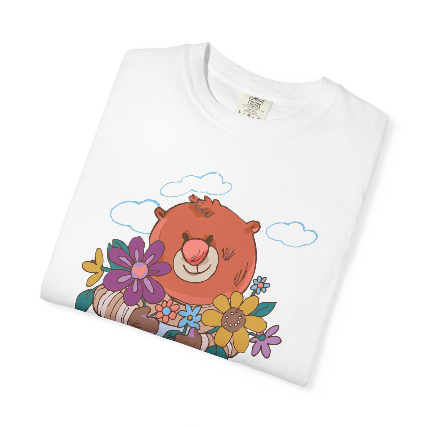 Madison Bear Gardening T-Shirt, Cute Bear Shirt, Botanical Garden Gift, Plant Lover Tee, Nature Shirt