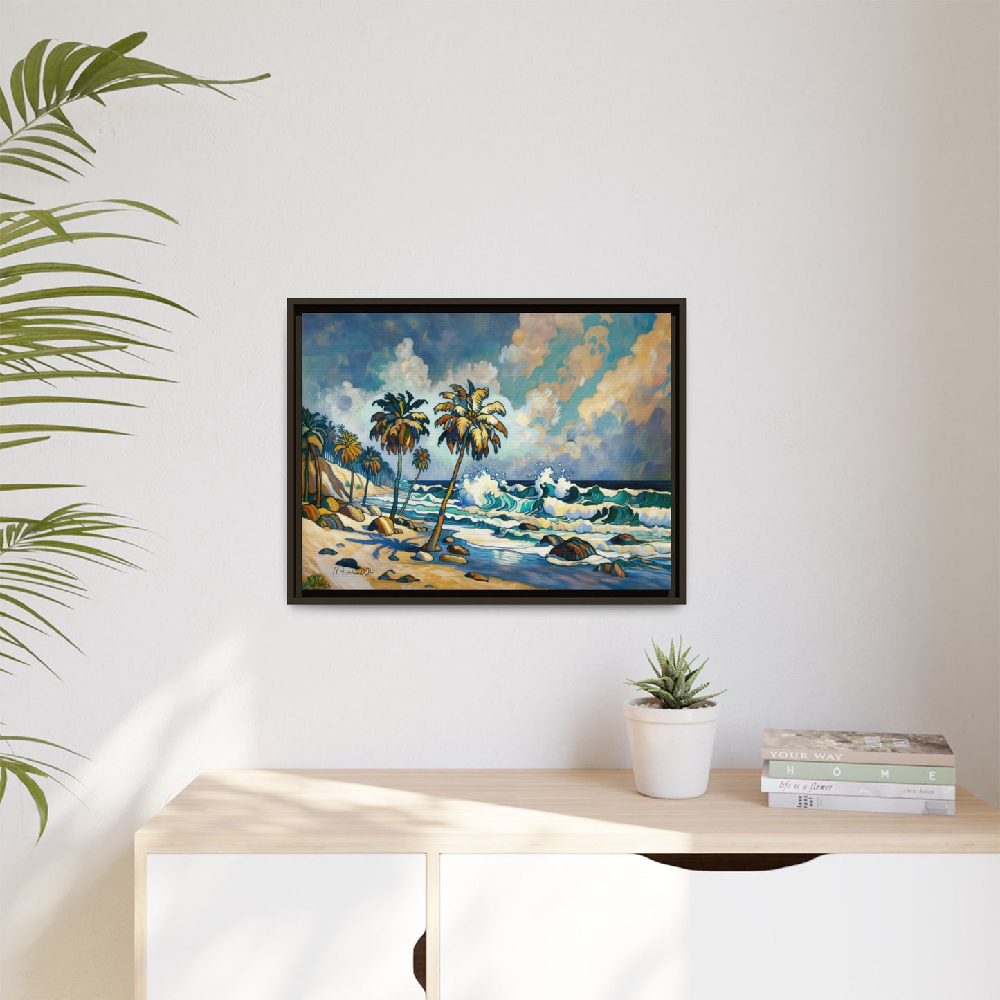 GooRooV Home in Laguna Beach California: Matte Canvas, Framed (Multi-color)