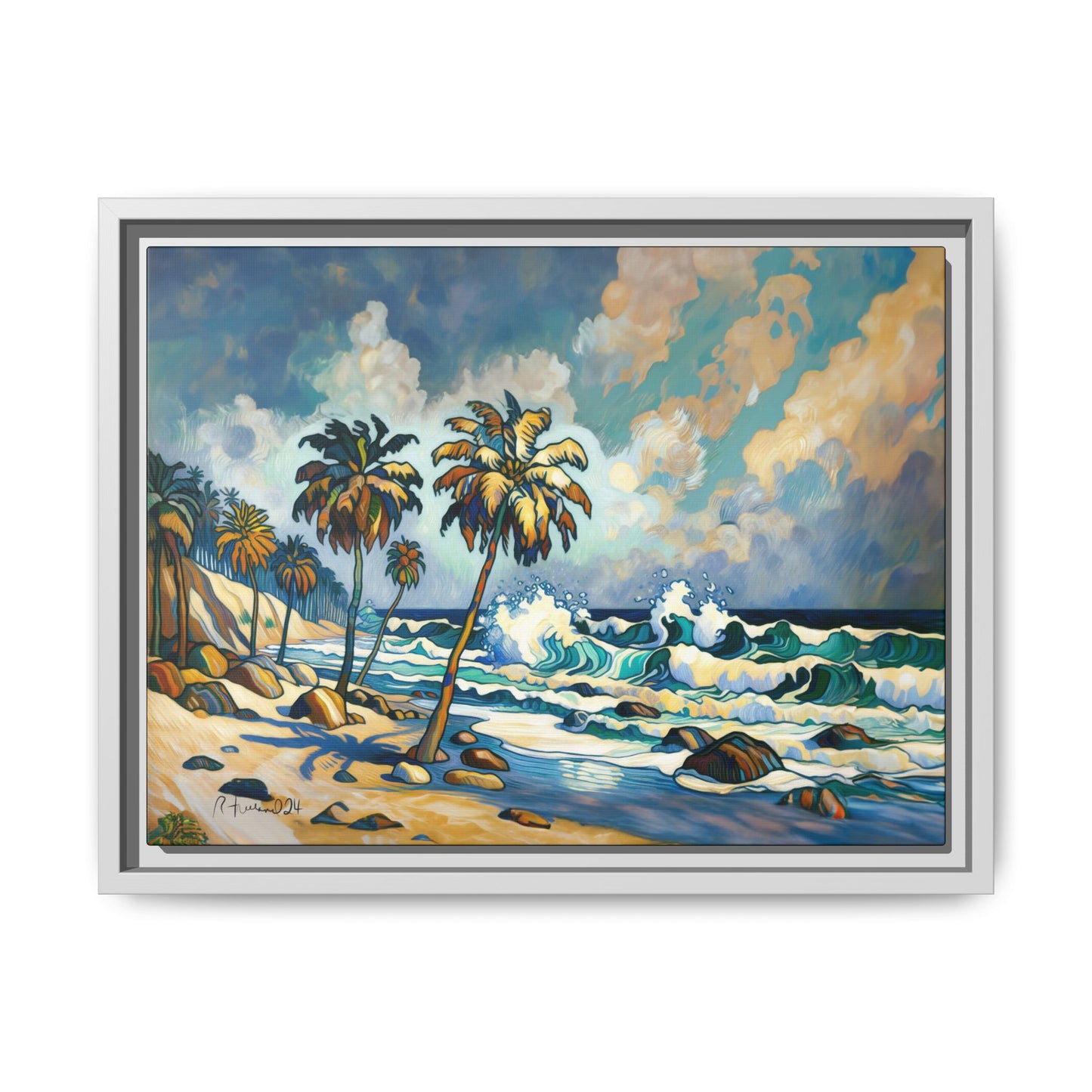 GooRooV Home in Laguna Beach California: Matte Canvas, Framed (Multi-color)