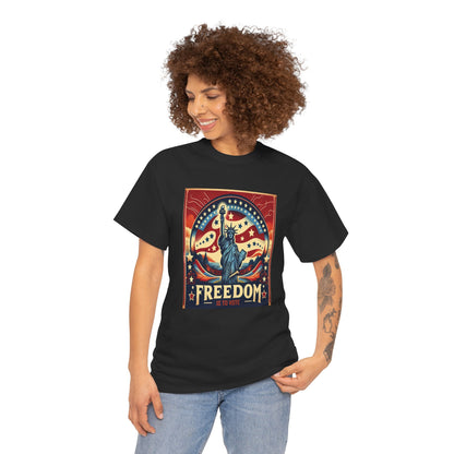 Freedom Is To Vote: Unisex Heavy Cotton Tee
