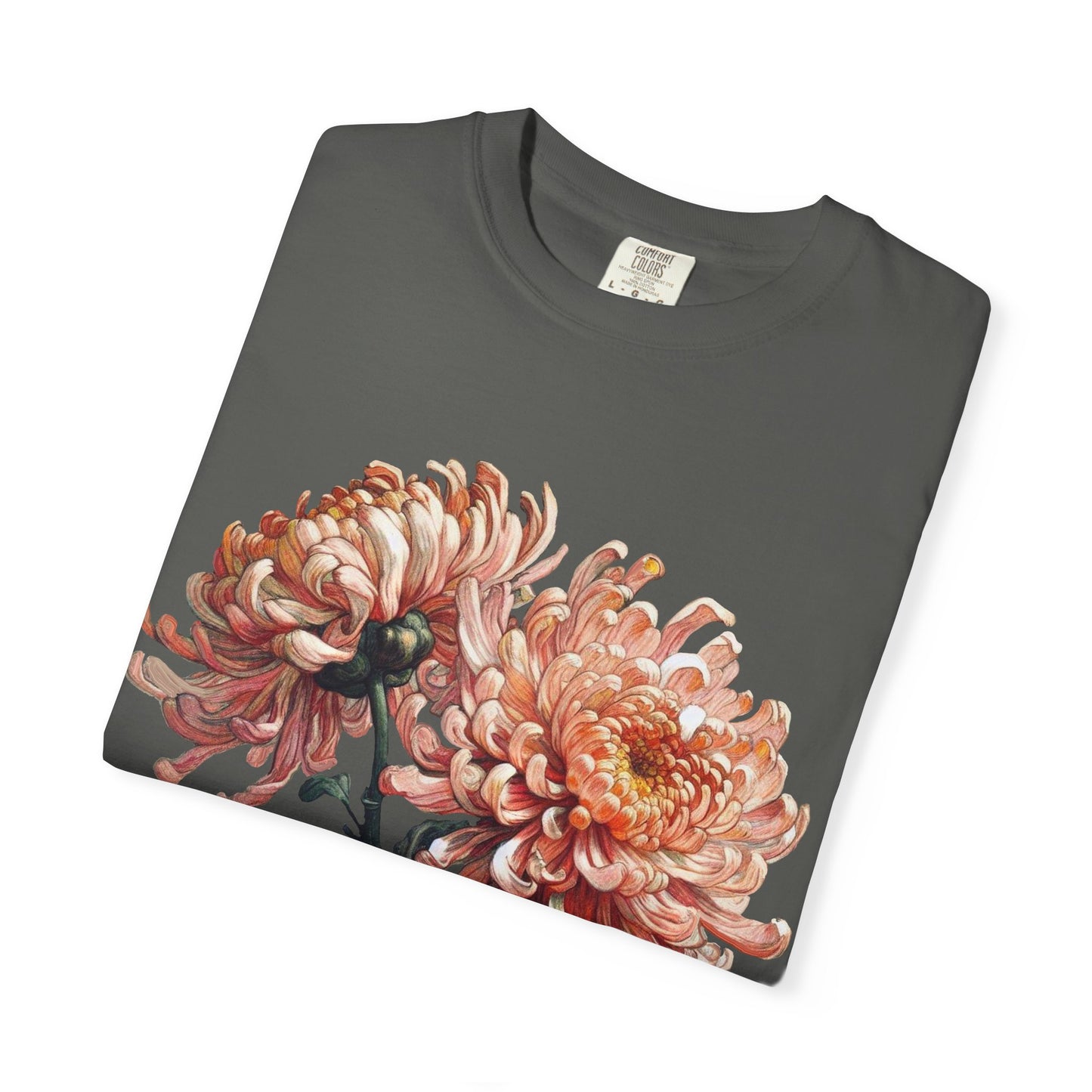 Chrysanthemum - Rose Dragon Floral Graphic Tee, Vintage Inspired T-Shirt, Nature Lover's Top, Gift for Gardeners, Petal Print Shirt, Unisex