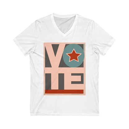 Just Vote: Unisex Jersey Short Sleeve V-Neck Tee
