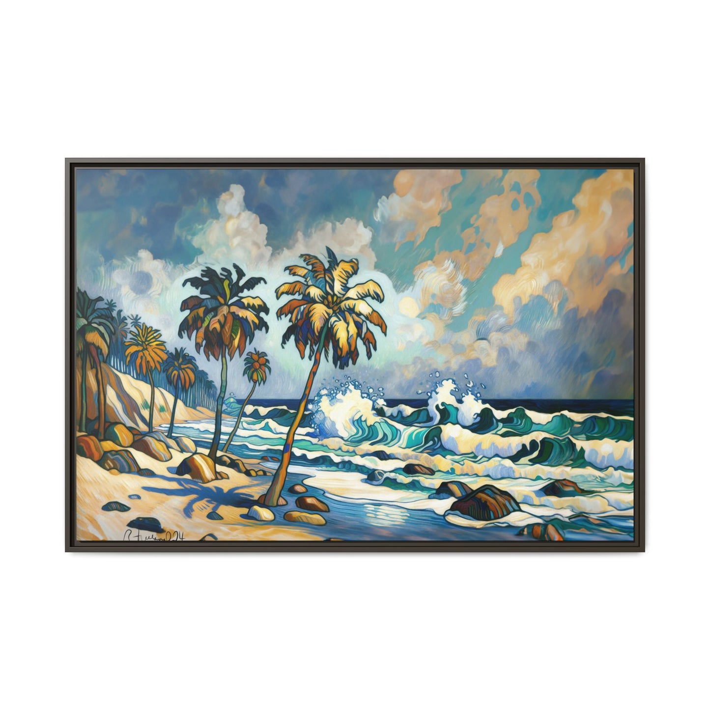 GooRooV Home in Laguna Beach California: Matte Canvas, Framed (Multi-color)