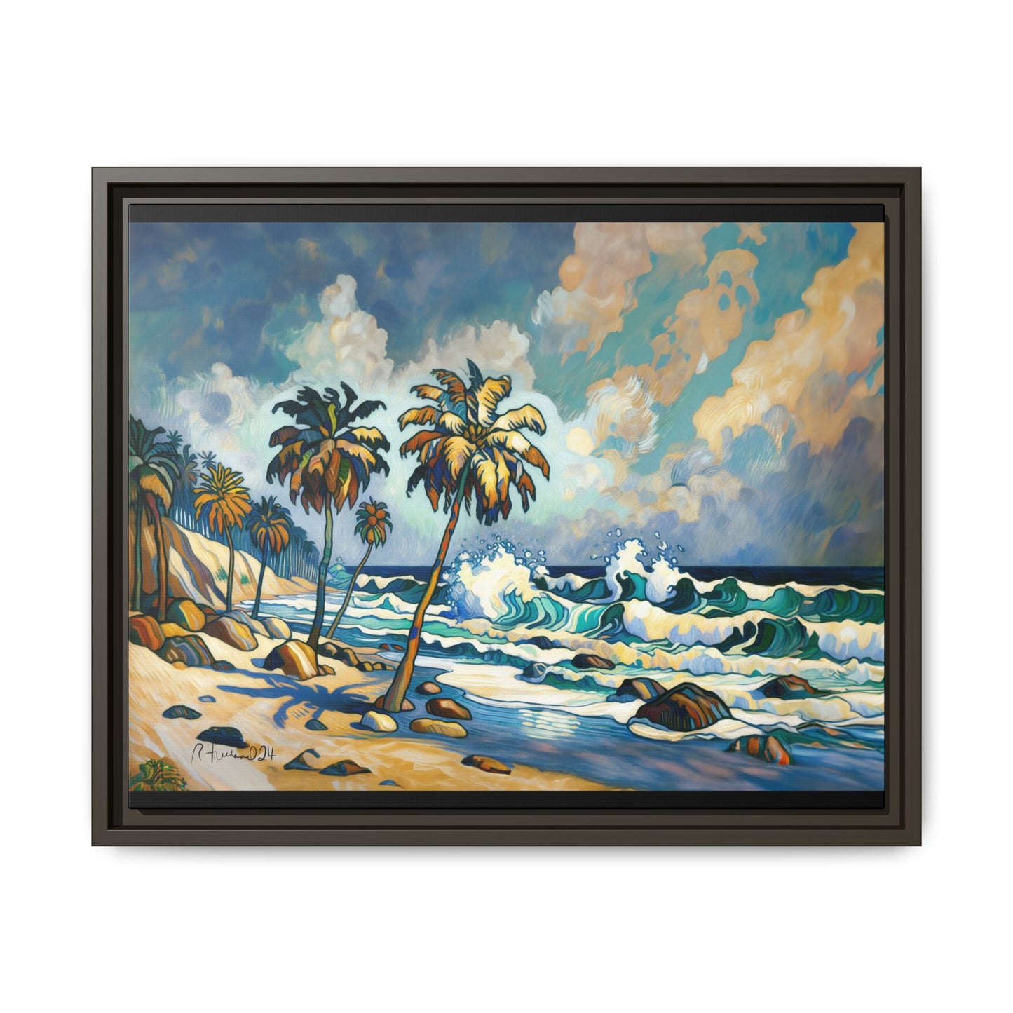 GooRooV Home in Laguna Beach California: Matte Canvas, Framed (Multi-color)