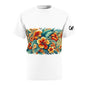 Tropical Flower Tee, Floral T-Shirt, Hawaiian Shirt, Botanical Unisex Top, Summer Blossom Apparel