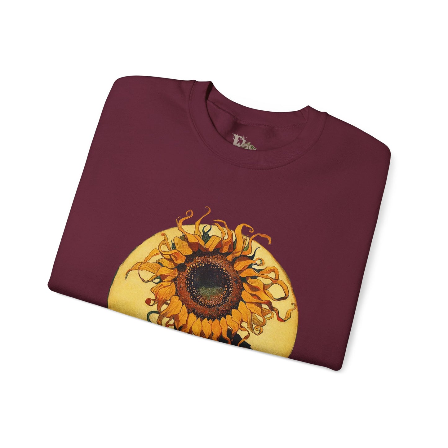 Sunflower & Moon Unisex Heavy Blend™ Crewneck Sweatshirt, Cozy Floral Gift, Vintage-Inspired Sweatshirt, Fall Fashion, Everyday Comfort