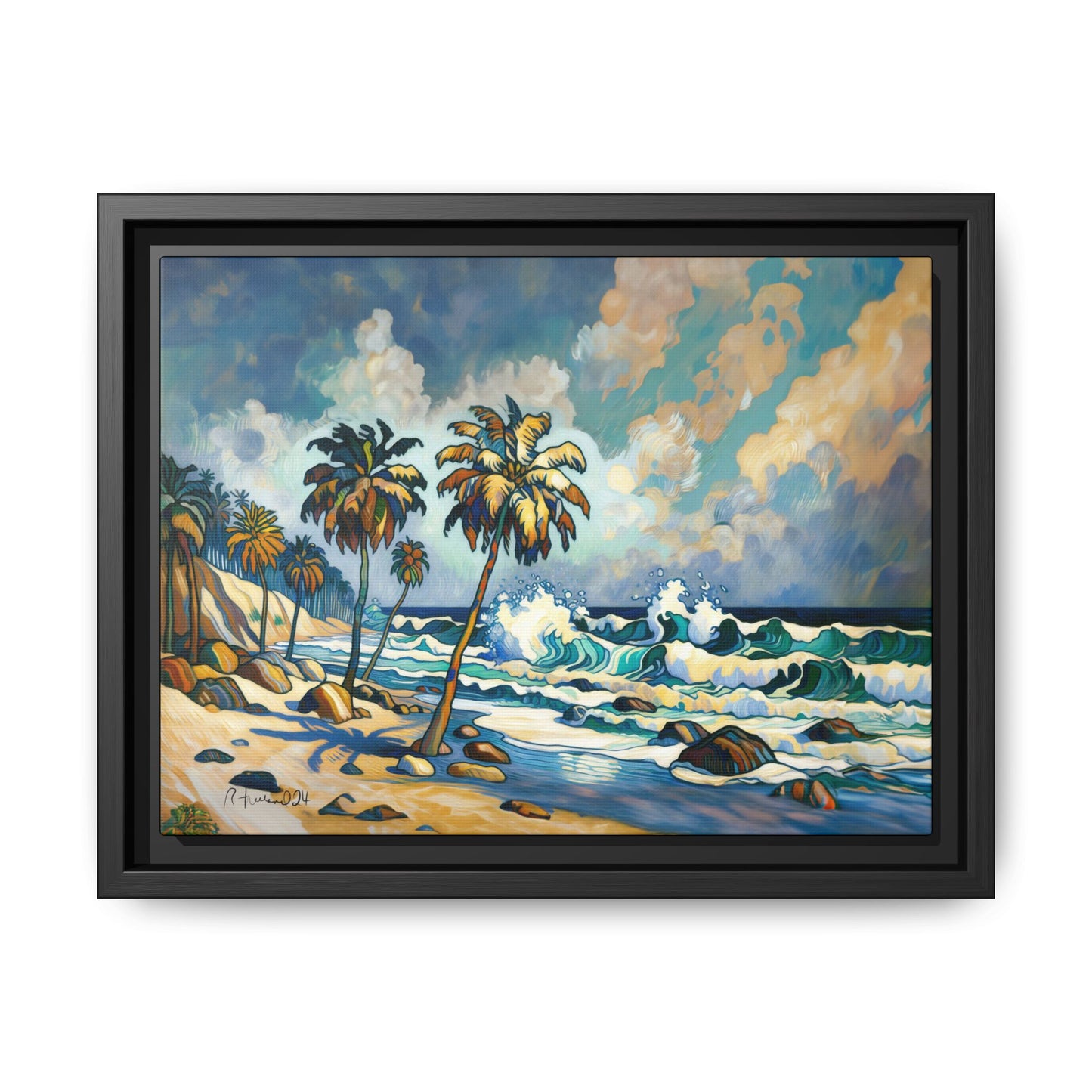 GooRooV Home in Laguna Beach California: Matte Canvas, Framed (Multi-color)