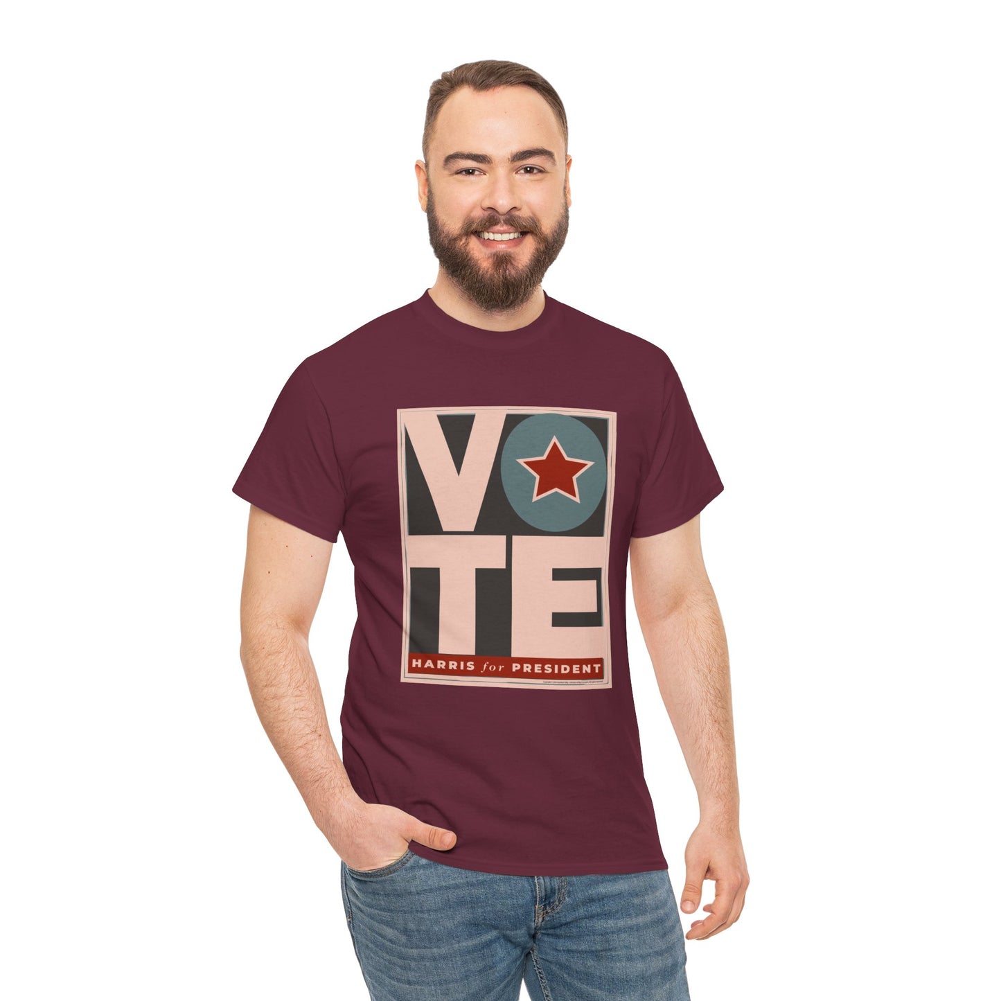 Vote Star: Unisex Heavy Cotton Tee
