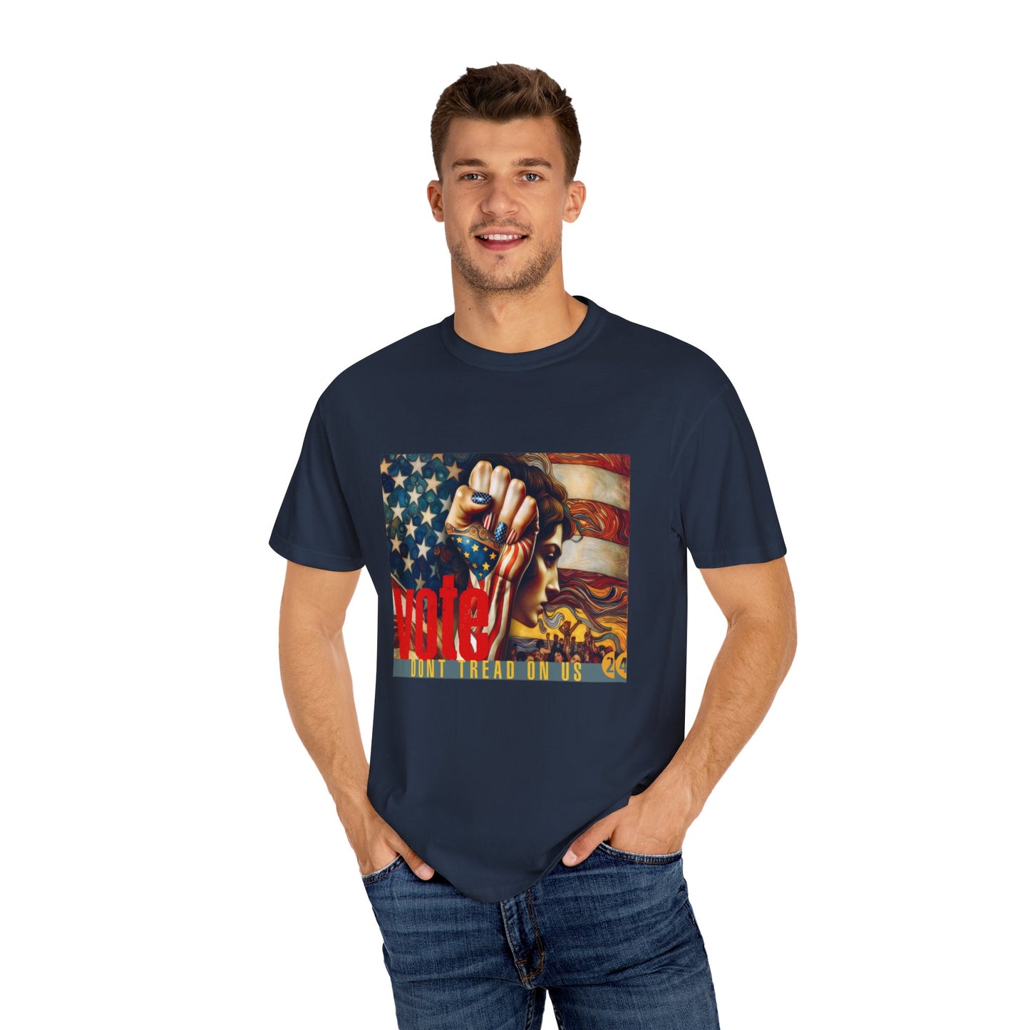 Don't Tread on Us: Unisex Garment-Dyed T-shirt