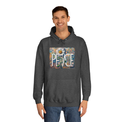 Peace: Unisex College Hoodie