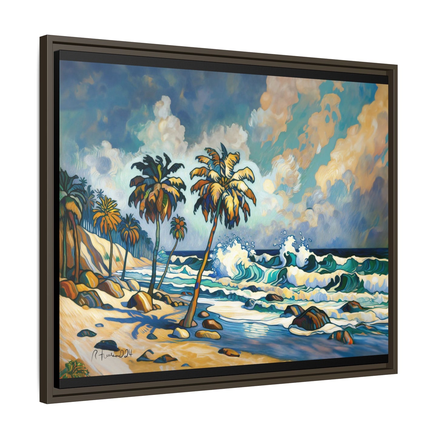 GooRooV Home in Laguna Beach California: Matte Canvas, Framed (Multi-color)