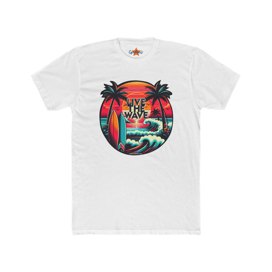 Live the Wave, Wave Rider T-Shirt, Surf Tee, Beach Lover Shirt, Ocean Vibes Top, Summer Graphic Tee