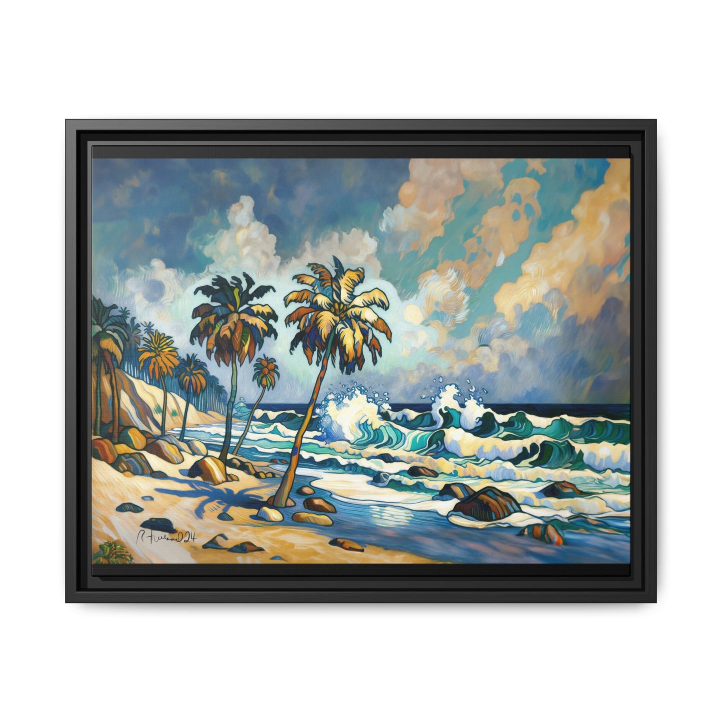 GooRooV Home in Laguna Beach California: Matte Canvas, Framed (Multi-color)