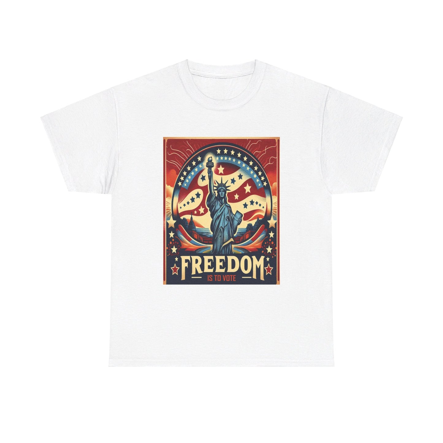 Freedom Is To Vote: Unisex Heavy Cotton Tee