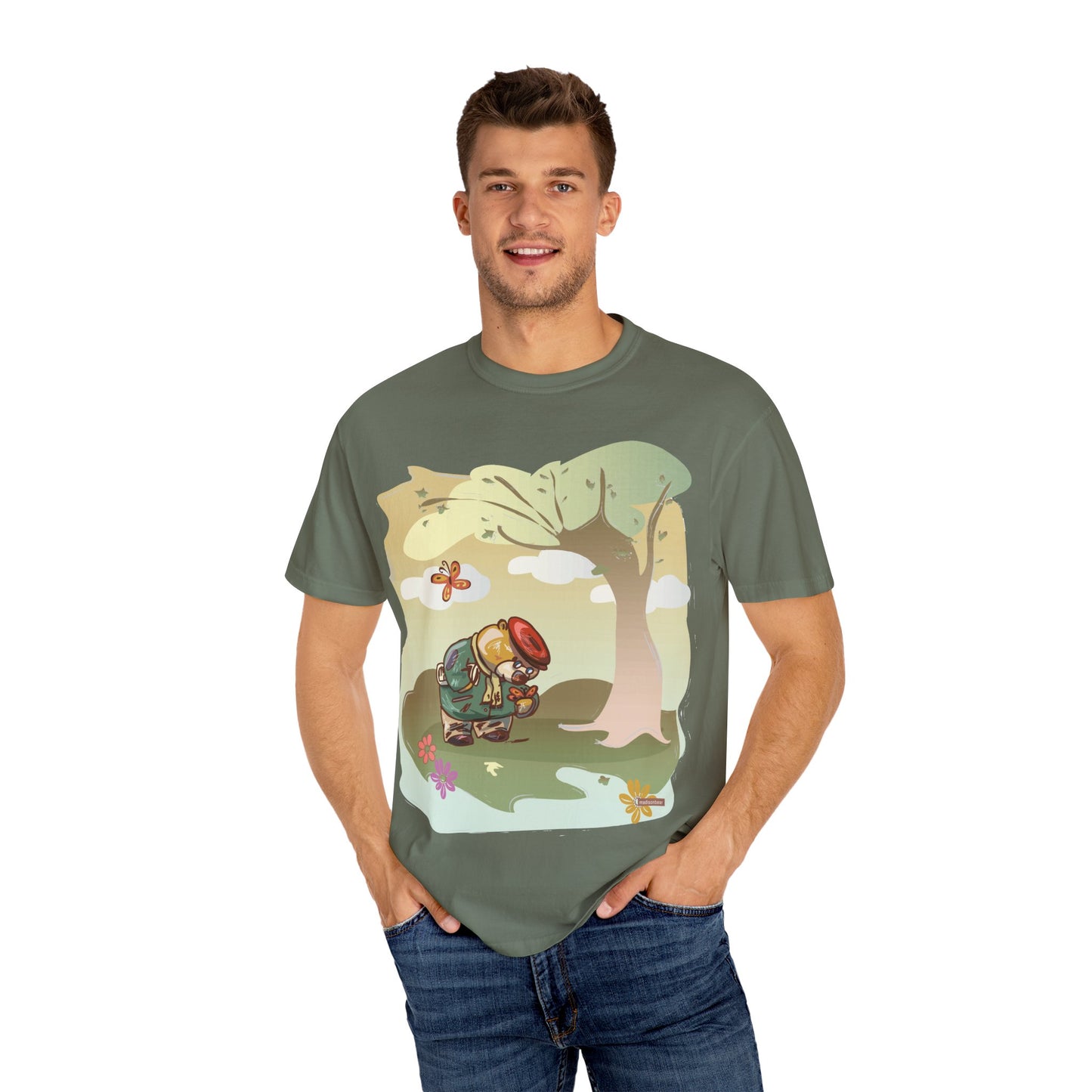 Madison Bear Going for A Walk in the Forest T-Shirt, Gift for Nature Lovers, Casual Everyday Wear, Earth Day Celebration
