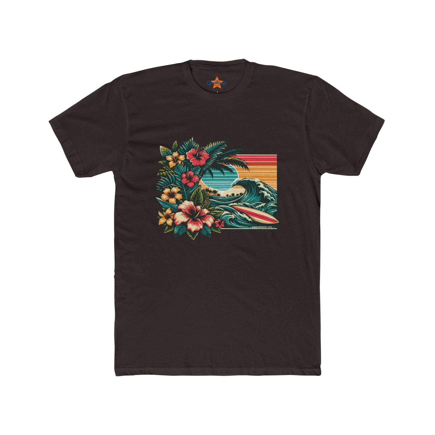 Tropical Wave Graphic Tee | Perfect for Summer Vibes, Beach Days, Casual Wear, Gift for Surfers, Eco-Friendly Apparel