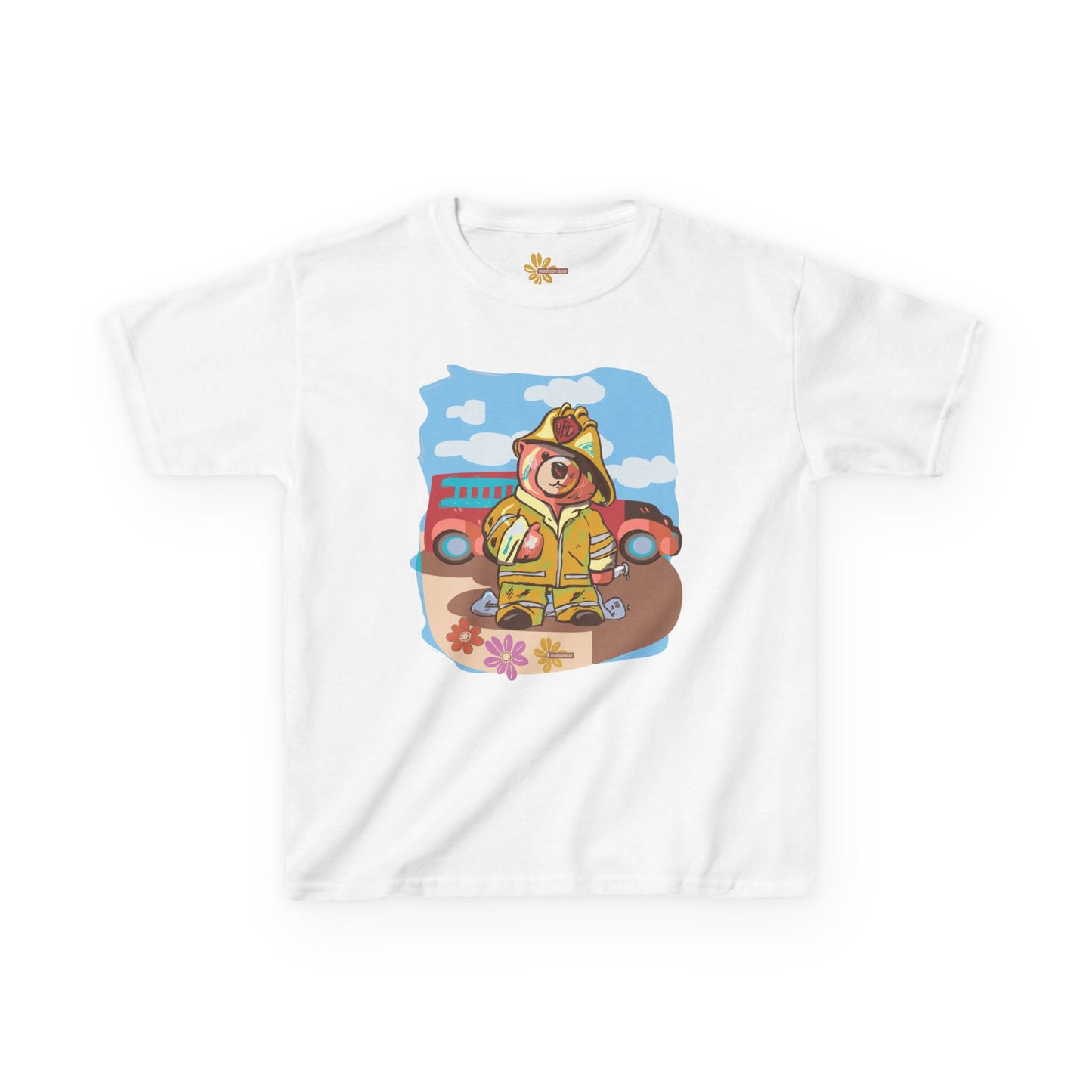 Kids Firefighter Adventure Tee - Fun and Colorful Design for Playtime!